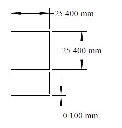 SPI Supplies Quartz Coverslip 25.4x25.4x0.100mm Thickness #0(0.075-0.125mm), each