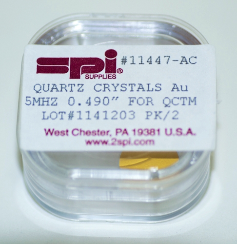 SPI Supplies Brand Quartz Crystals for Quartz Crystal Thickness Monitors Pack(2) Crystals