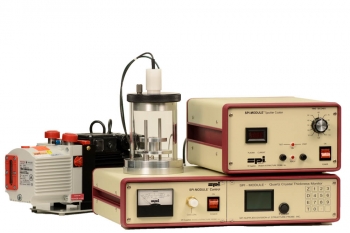 SPI Module Sputter Coater with Quartz Crystal Thickness Monitor and Pump 110v 50/60 Hz CE Certified