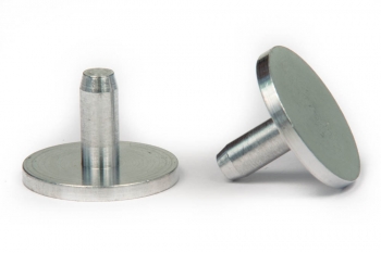 SPI Supplies Pin-Type SEM Mounts, 25.4x15 mm, Aluminum, Lathe Finish