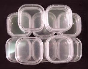  Membrane Storage Boxes, Square, OD: 39 x 39 x 17.8 mm High, 12 box strip