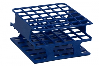 SPI Supplies Brand Half Size Test Tube Racks, 13 mm Delrin 36 Places 104x202x59 mm Blue