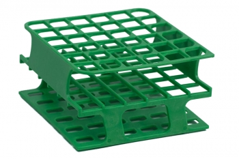 SPI Supplies Brand Half Size Test Tube Racks, 13 mm Delrin 36 Places 104x202x59 mm Green