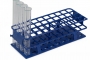 SPI Supplies Full Size Test Tube Rack, 25 mm Delrin® 40 Places 120x300x92 mm Blue, Each (AWSL)