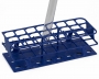 SPI Supplies Full Size Test Tube Rack, 30 mm Delrin® 24 Places 110x282x85 mm Blue, Each (AWSL)