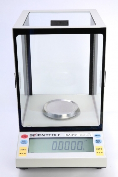 Scientech Electronic Analytical Balance Model SA210IW, Internal Weights 100-240v Use, CE Certified