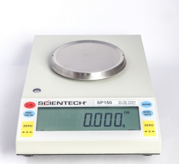 Scientech Electronic Top Loading Semi-Analytical Balance Model SP150 100-240v Use, CE Certified