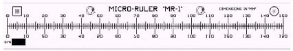 Geller Traceable Micro Ruler Model MR-1 Certified Reference Sample
