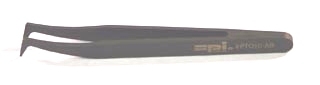 SPI-Swiss Style K6 Plastic Tweezers, Glass Fiber/Polyamide, ESD Compatible Black