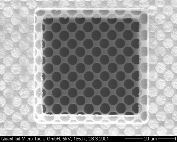 Quantifoil R3.5/1 Micromachined Holey Carbon Grids, Mesh Gold, SPI Slide-A-Grid Box