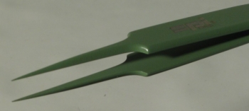 SPI-Swiss Brand PTFE Coated Tweezers, Style #5, 110 mm, Needle Sharp, High Precision