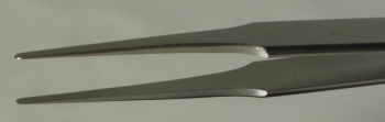 SPI-Swiss Style #2A Flat Tipped Tweezers, Antimagnetic Stainless Steel, High Precision, 120 mm