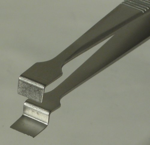 SPI-Swiss Wafer Style 2W Tweezers, Antimagnetic Stainless Steel, 120 mm