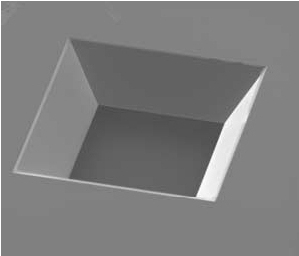 Silicon Nitride Membrane Window TEM Grids, 200um thick frame, 30 nm window thickness 0.1 mm Window L